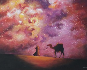 Der Reisende - 70 cm x 50 cm