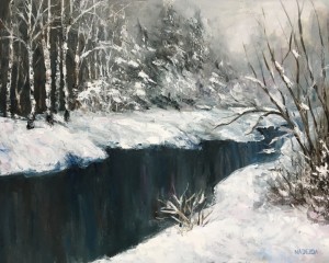 Winterlandschaft - 50 cm x 64 cm