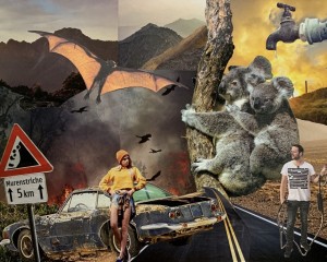 Collage - Einmal im Sommer - 42 cm x 56 cm