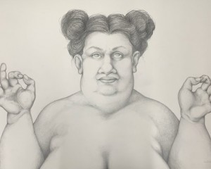 Eigene Mitte - 42 cm x 59 cm - Bleistift