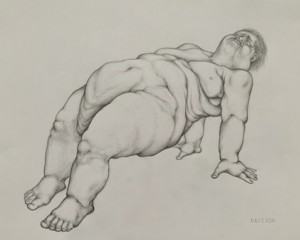 Verzweiflung - 29 cm x 40 cm - Bleistift