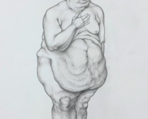 Ich bin's - 40 cm x 29 cm - Bleistift