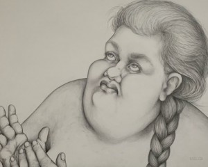 Das Gebet - 42 cm x 59 cm - Bleistift