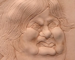 Egal - Punzierung auf Leder - 30 cm x 30 cm