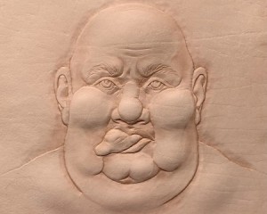 Egal - Punzierung auf Leder - 30 cm x 30 cm