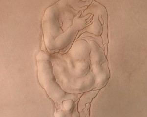 Ich bin's - Punzierung auf Leder - 55 cm x 44 cm