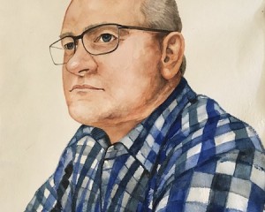 Blaukariert - 30 x 20 cm