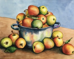 Äppel im Pott" - 42 x 56 cm